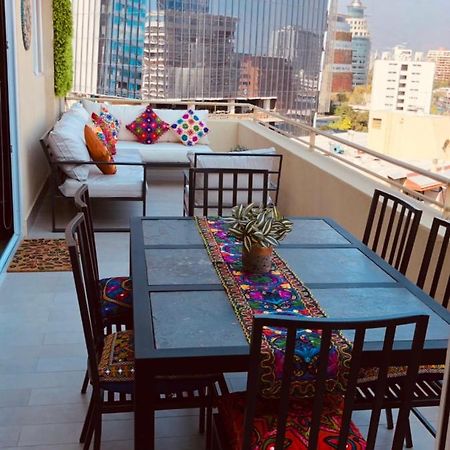 Apartament Condo Amueblado, Encomenderos 200 El Golf, Las Condes Santiago Con Vista Al Costanera Center 외부 사진